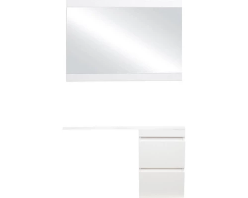 Тумба с раковиной белый глянец 100 см Style Line Даллас СС-00000567 + СС-00000517