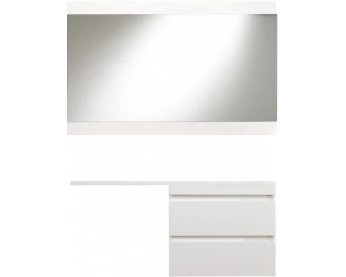 Тумба с раковиной белый глянец 130 см Style Line Даллас СС-00000600 + СС-00000540