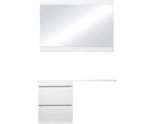 Тумба с раковиной белый глянец 110 см Style Line Даллас СС-00000704 + СС-00000442