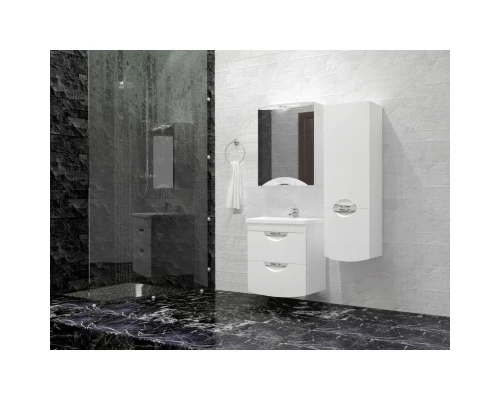 Тумба с раковиной белый глянец 50 см Style Line Жасмин 2 ЛС-000010039 + ЛС-00000154