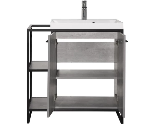 Тумба бетон/черный 80 см Style Line Лофт ЛС-000010019