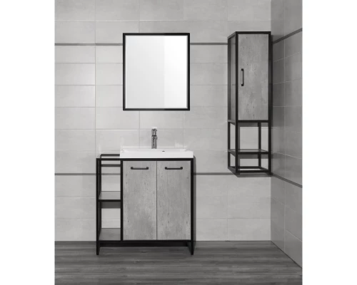 Тумба бетон/черный 80 см Style Line Лофт ЛС-000010019