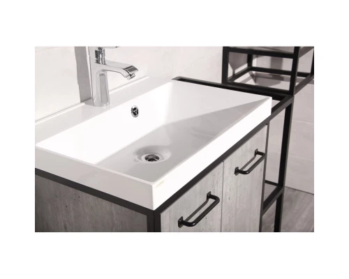 Тумба бетон/черный 80 см Style Line Лофт ЛС-000010019