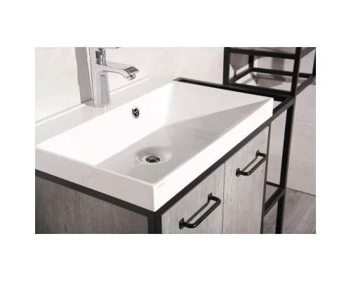 Тумба бетон/черный 100 см Style Line Лофт ЛС-000010021