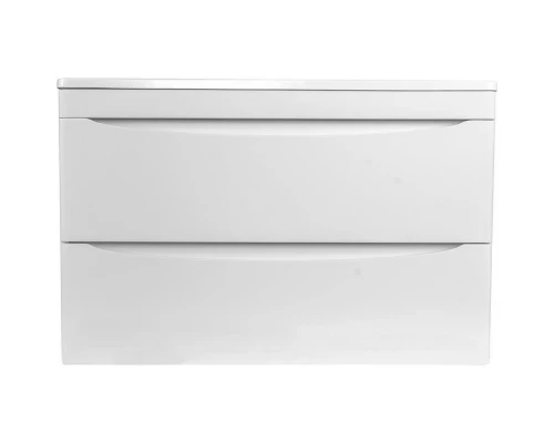 Тумба с раковиной белый матовый 80 см Style Line Бергамо СС-00002322 + СС-00002297