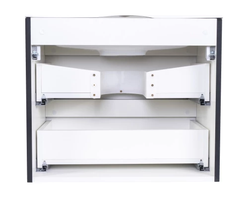 Тумба с раковиной черный матовый 60 см Style Line Бергамо СС-00002318 + СС-00002295