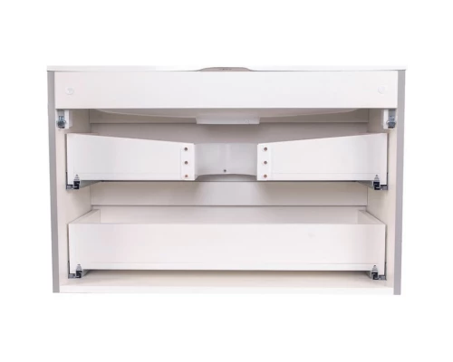 Тумба с раковиной серый матовый 80 см Style Line Бергамо СС-00002323 + СС-00002297