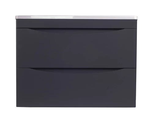 Тумба с раковиной черный матовый 70 см Style Line Бергамо СС-00002321 + СС-00002296