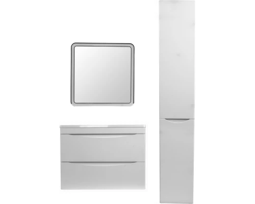 Тумба с раковиной белый матовый 70 см Style Line Бергамо СС-00002320 + СС-00002296