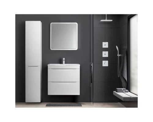 Тумба с раковиной белый матовый 70 см Style Line Бергамо СС-00002320 + СС-00002296