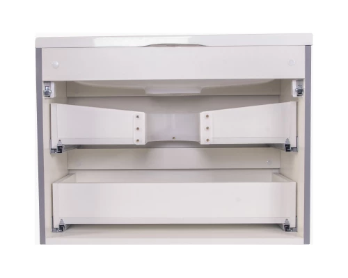 Тумба с раковиной серый матовый 70 см Style Line Бергамо СС-00002319 + СС-00002296