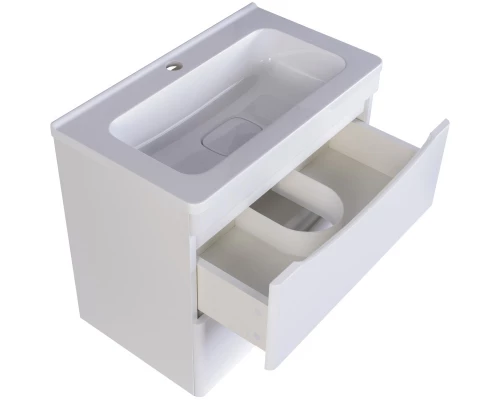 Тумба с раковиной белый матовый 60 см Style Line Бергамо СС-00002316 + СС-00002295