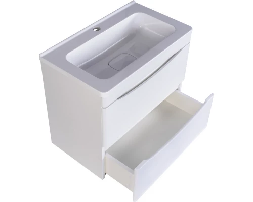 Тумба с раковиной белый матовый 60 см Style Line Бергамо СС-00002316 + СС-00002295