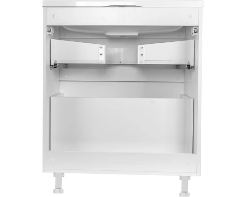 Тумба с раковиной белый матовый 70 см Style Line Бергамо СС-00002310 + СС-00002296