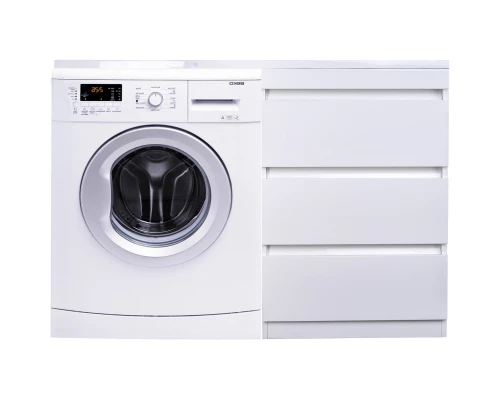 Тумба с раковиной белый глянец 120 см Style Line Даллас СС-00002272 + СС-00000394