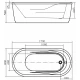 Акриловая ванна 170x80 см Swedbe Vita 8840