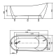 Акриловая ванна 170x72 см Swedbe Vita 8816