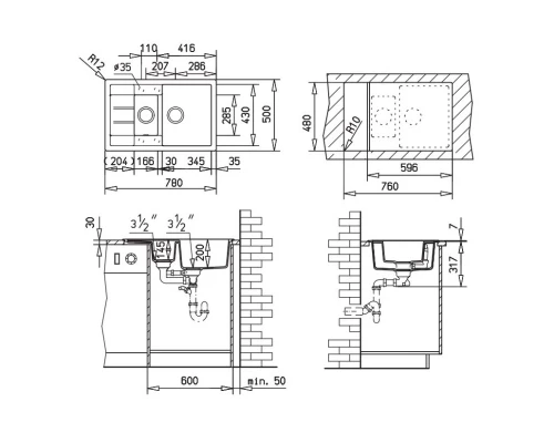 Кухонная мойка Teka Astral 60 B-TG песочный 88924