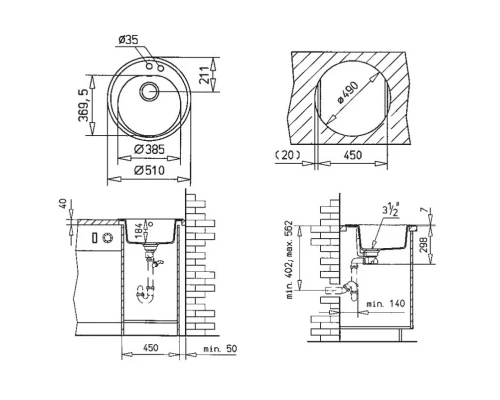 Кухонная мойка Teka Centroval 45 B-TG топаз бежевый 88838