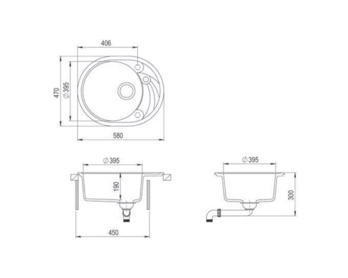 Кухонная мойка Teka Clave 45 S-TQ графит металлик 40148151