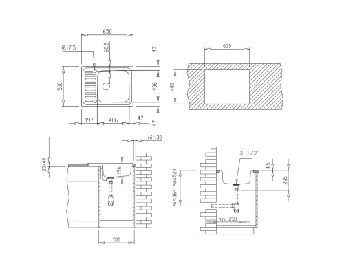 Кухонная мойка Teka Classic 1B 1/2D полированная сталь 10119070
