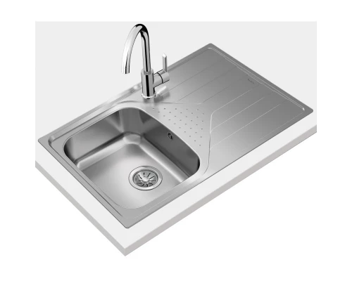 Кухонная мойка Teka Universe 45 45 T-XM 1B 1D декоративная сталь 115110029