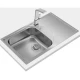 Кухонная мойка Teka Universe 50 T-XP 1B 1D декоративная сталь 115110030