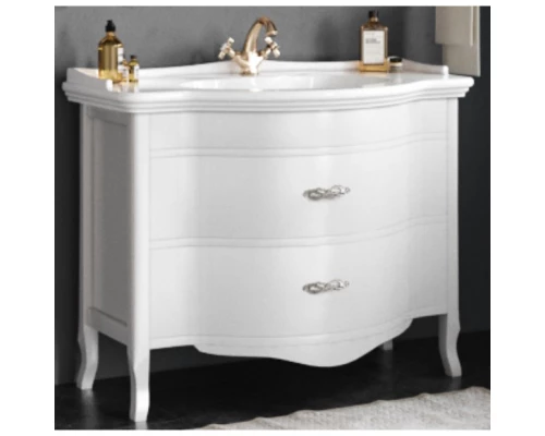 Тумба с раковиной белый 110 см Tiffany World Armony Nuova ARM2110B+GIU200110/ALZAbi*1