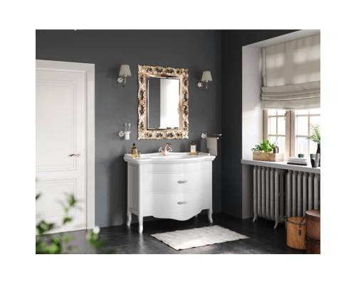 Тумба с раковиной белый 110 см Tiffany World Armony Nuova ARM2110B+GIU200110/ALZAbi*1