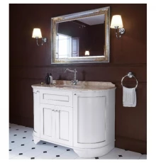 Тумба с раковиной белый 129 см Tiffany World York YOR4130BA+S53BIKOMPLEKT