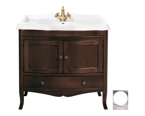 Тумба с раковиной белый 90 см Tiffany World Veronica Nuova VER3090B+AR864BI*1KOMPLEKT