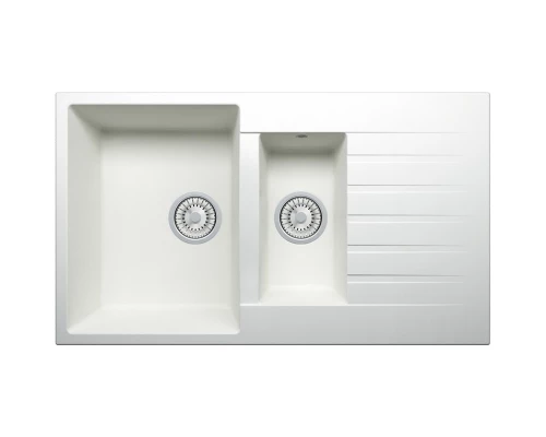 Кухонная мойка Tolero белый R-118 №923