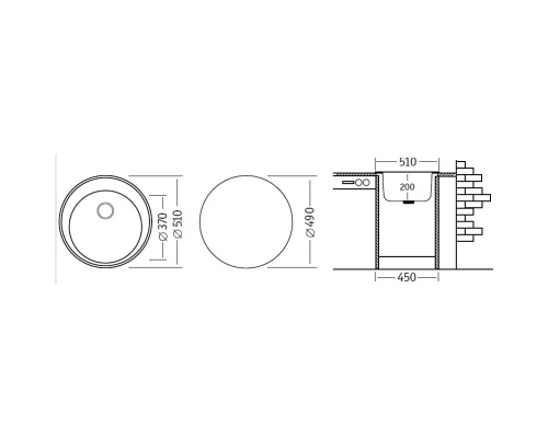Кухонная мойка белый Ukinox Дон Don - 07