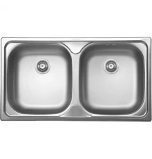 Кухонная мойка матовая сталь Ukinox Классика CLM780.435 20GT6K 0C