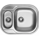Кухонная мойка полированная сталь Ukinox Галант GAP620.480 15GT8K 1R