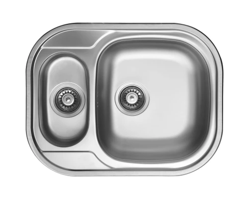 Кухонная мойка полированная сталь Ukinox Галант GAP620.480 15GT8K 1R