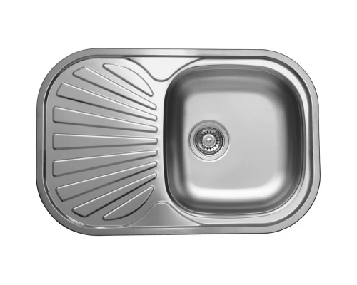 Кухонная мойка декоративная сталь Ukinox Галант GAL730.480 -GT8K 1R
