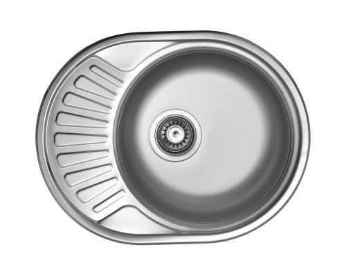 Кухонная мойка декоративная сталь Ukinox Фаворит FAL570.450 -GT8K 1R