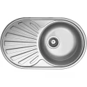 Кухонная мойка декоративная сталь Ukinox Фаворит FAL740.440 -GT8K 1R