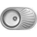 Кухонная мойка полированная сталь Ukinox Фаворит FAP770.480 -GT8K 2L