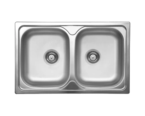 Кухонная мойка полированная сталь Ukinox Гранд GRP800.500 20GT8K -O