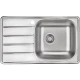 Кухонная мойка матовая сталь Ukinox Гранд GRM780.480 -GT6K 1R