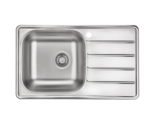 Кухонная мойка матовая сталь Ukinox Гранд GRM780.480 -GT6K 2L