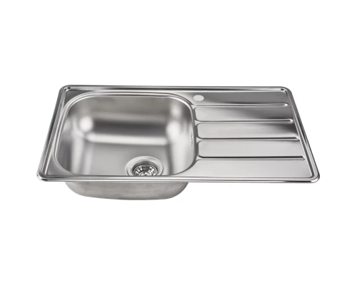 Кухонная мойка матовая сталь Ukinox Гранд GRM780.480 -GT6K 2L