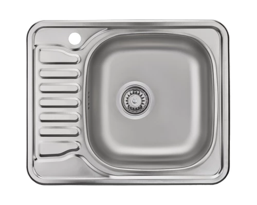 Кухонная мойка декоративная сталь Ukinox Комфорт COL580.480 -GT6K 1R