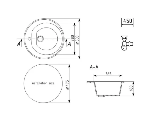 Кухонная мойка Ulgran терракот U-101-307