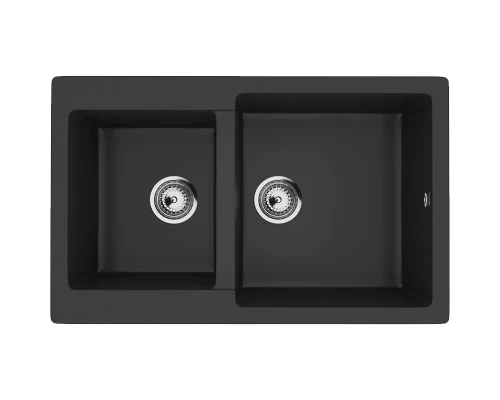 Кухонная мойка Ulgran ультра-черный U-505-344