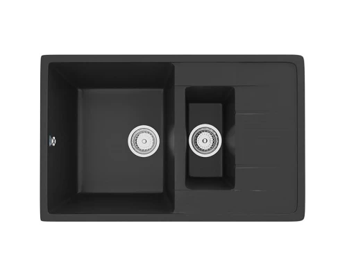 Кухонная мойка Ulgran ультра-черный U-205-344