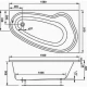 Акриловая ванна 150x91 см R Vagnerplast Avona VPBA159AVO3PX-04