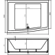 Акриловая ванна 190x160 см Vagnerplast Impossible VPBA190IMP2X-04